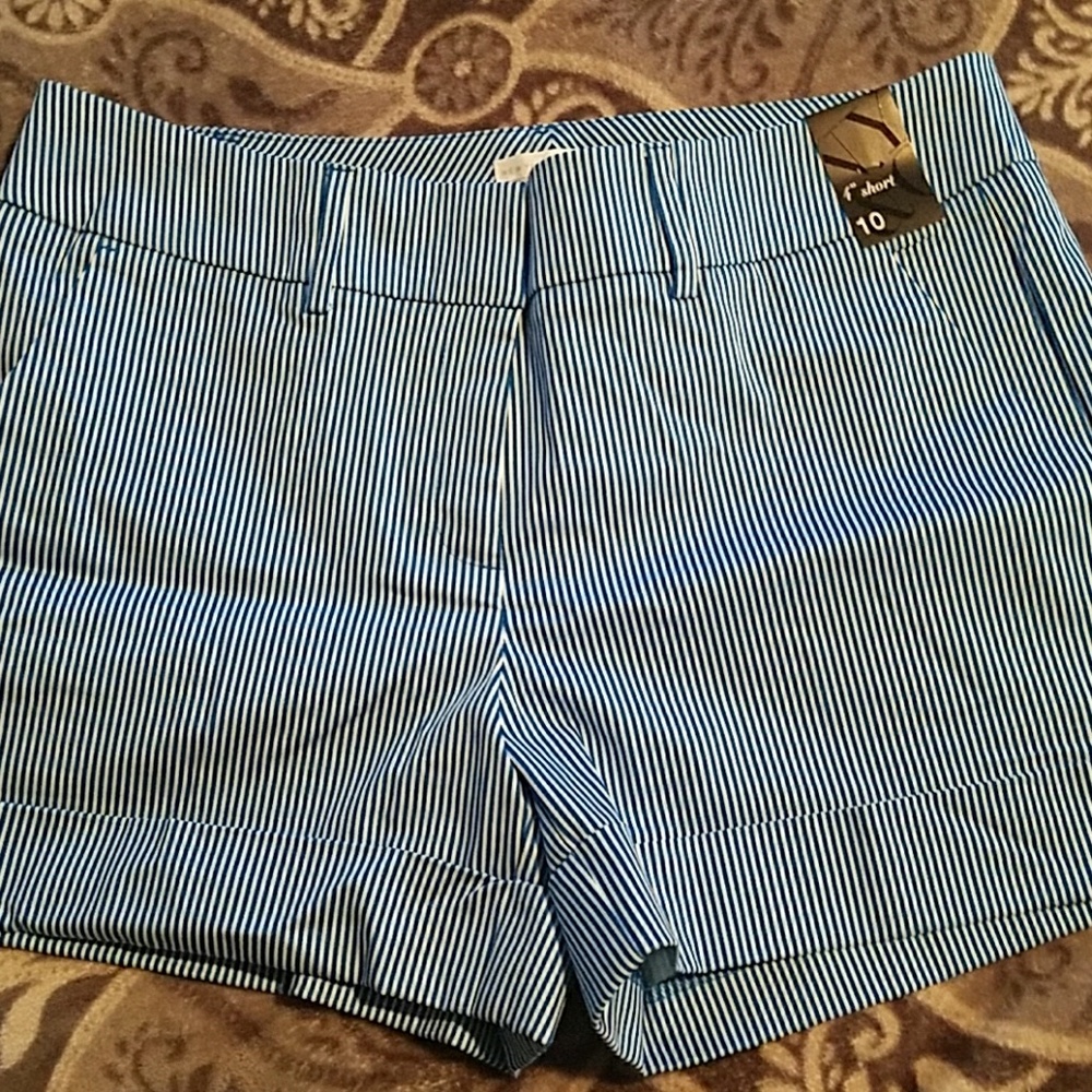 Pin striped shorts